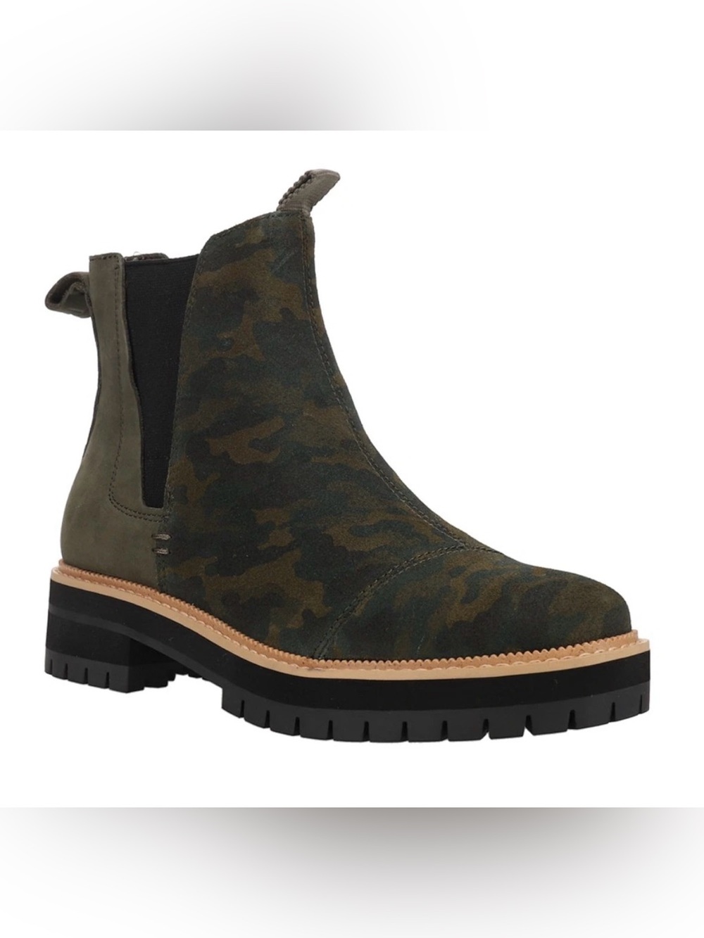 NWOT TOMS Forest Camouflage Dakota  Womens Green Casual Boots 5